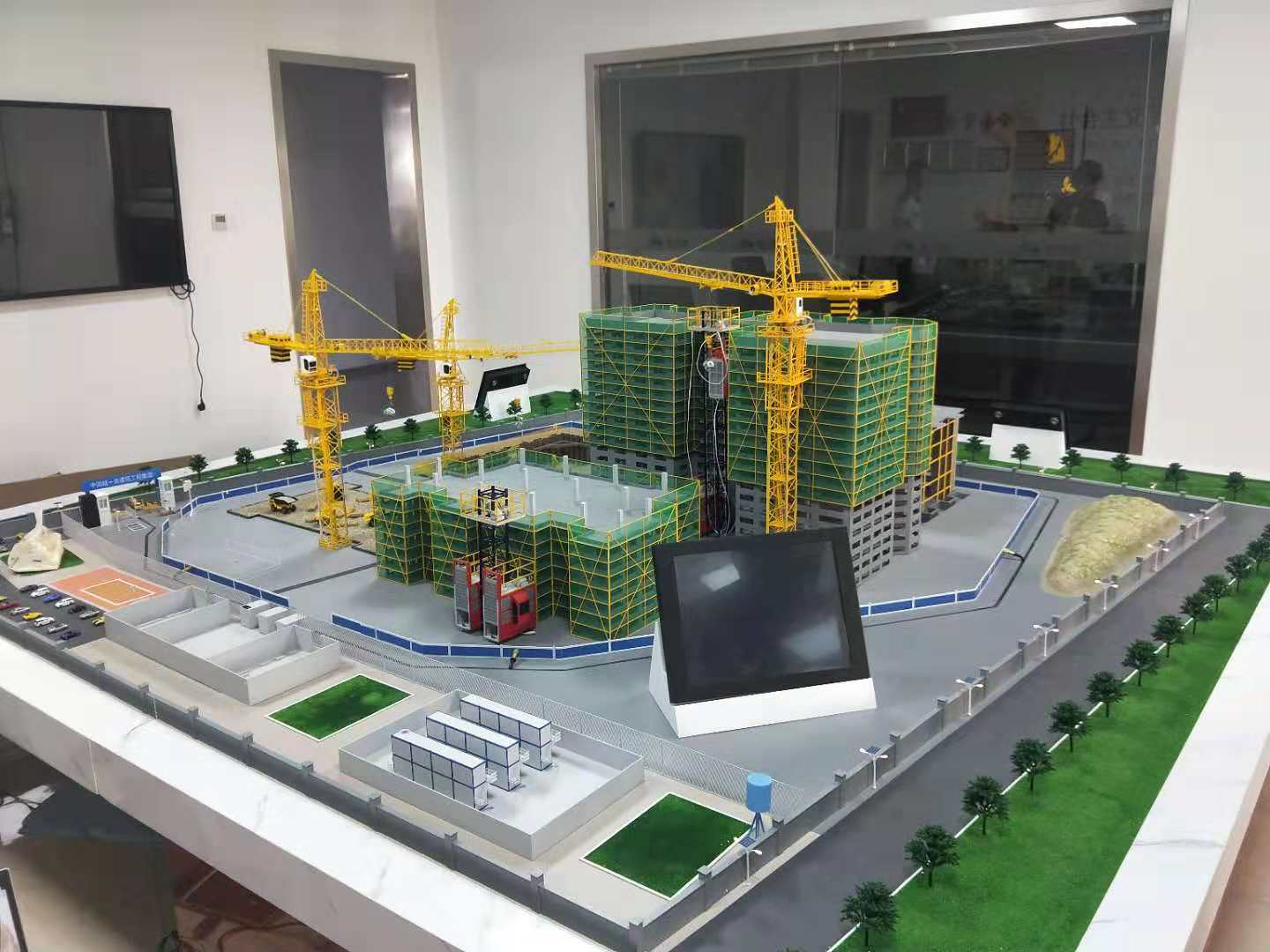 乐业县建筑施工场景模型